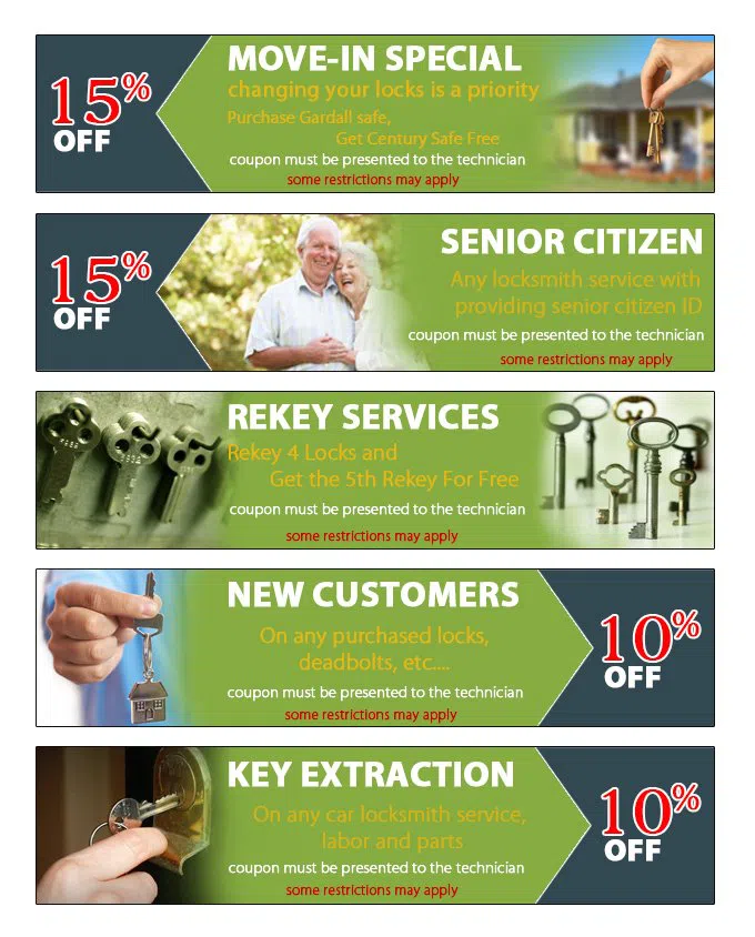 Indianapolis City Locksmith Indianapolis, IN 317-810-0219 - coupon23-set-five